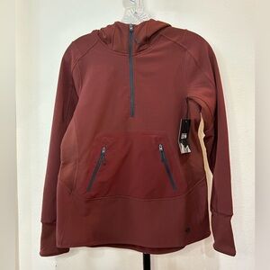 mountain hardware women’s jacket, size XS, color maroon/ brown
